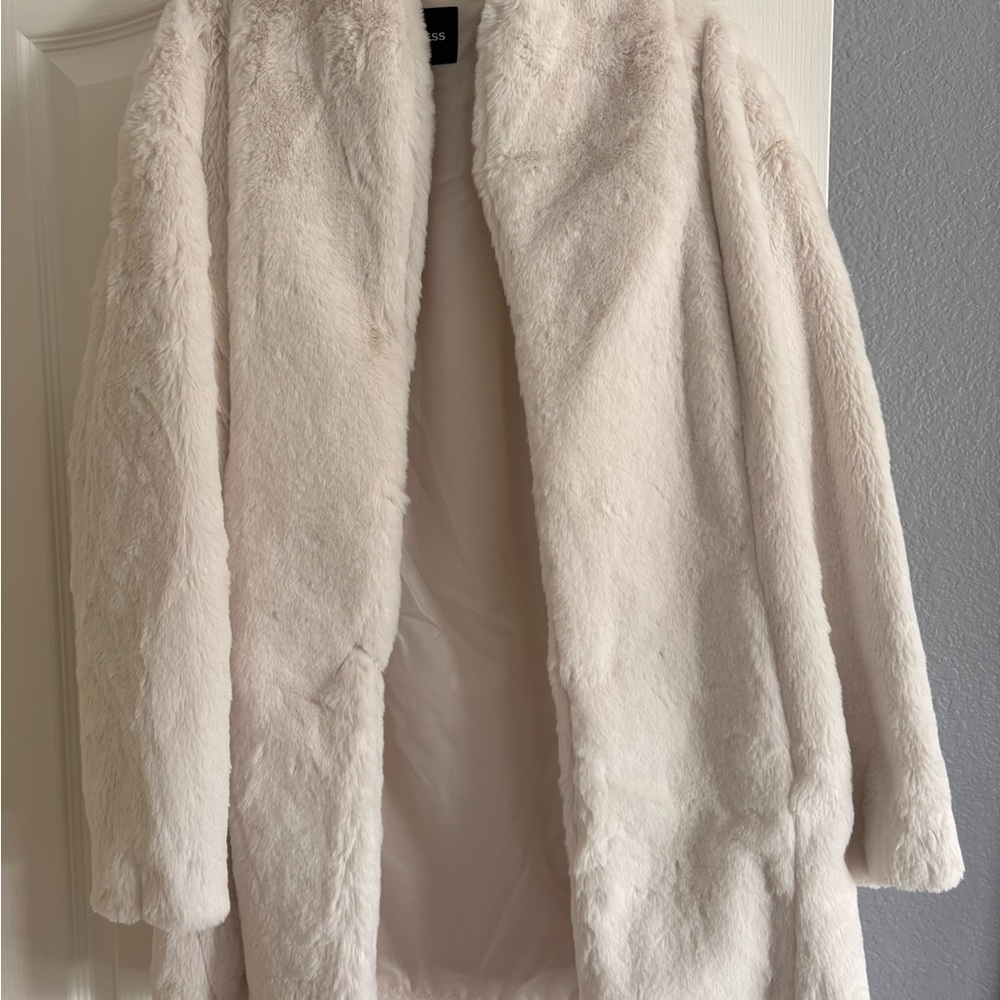 Express white Teddy Jacket